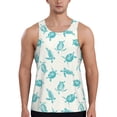 thumbnail image 1 of Easygdp Turtle Men's Tank Top, Sleeveless Muscle T Shirts, Breathable, Quick-Dry, Loose for Gym, Running, Fitness - 4X-Large, 1 of 9