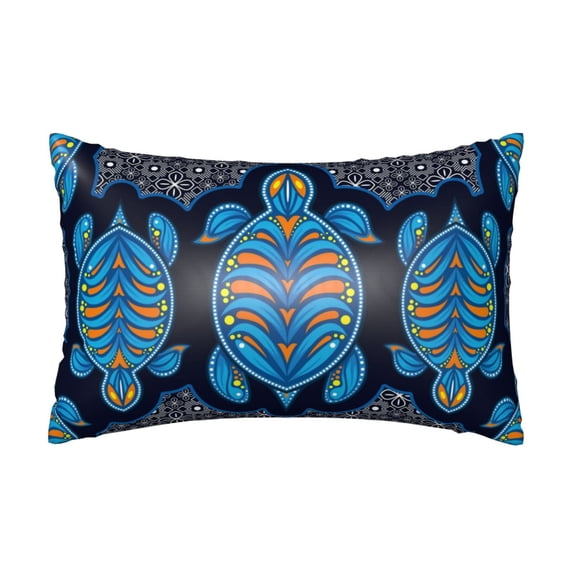 Easygdp Turtle Pillowcase 20×30 inches, Throw Pillowcase with Invisible Zipper for Bedroom, Sofa, Office