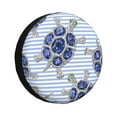 thumbnail image 1 of Easygdp Turtle With Blue Stones Wheel Sun Guard, Spare Tire Cover,Universal Trailer Suv Truck Camper Travel,Easy To Install And Remove -14 Inch, 1 of 9