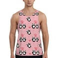 thumbnail image 1 of Easygdp Valentine'S Day Panda Men's Tank Top, Sleeveless Muscle T Shirts, Breathable, Quick-Dry, Loose for Gym, Running, Fitness - Medium, 1 of 9