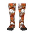 thumbnail image 1 of Easygdp Various Pumpkins Soccer Socks Sport Knee High Socks Calf Compression Athletic Socks for Men and Women, 1 of 9
