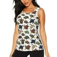 thumbnail image 1 of Easygdp Various Turtle Women's Workout Tank Top, Running Top, Hiking Shirt, Quick-Dry for Running, Yoga, Hiking - Medium, 1 of 9