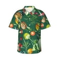 thumbnail image 1 of Easygdp Vegan Men'S Summer Casual Short Sleeve,Short Sleeve Button-Down Shirt, Lapel Loose Breathable Hawaiian Short Sleeve - Xx-Large, 1 of 9
