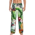 thumbnail image 1 of Easygdp Vegan1 Men's Pajama Pant, Sleep Elastic Waistband Lounge Pants - Small, 1 of 9