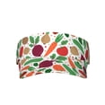 thumbnail image 1 of Easygdp Vegetables Stretchy Visor - Unisex Visor Hat for Men and Women, UPF 50 Sun Protection Visor, Ultra-Light, 1 of 8