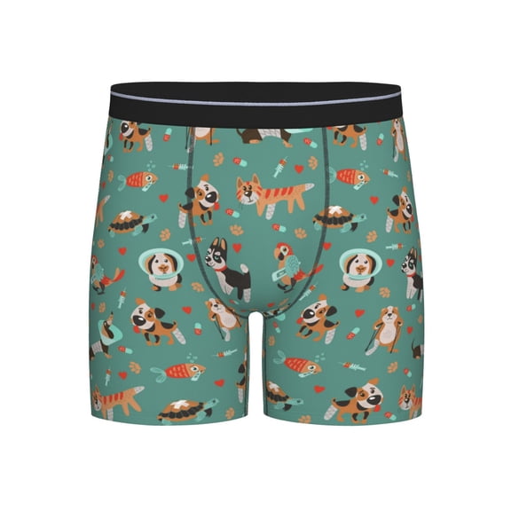 Easygdp Veterinary Clinics Men's Boxer Briefs Men’s Underwear Boxer Briefs for Men