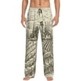 thumbnail image 1 of Easygdp Vineyard Landscape Men's Pajama Pant, Sleep Elastic Waistband Lounge Pants - Large, 1 of 9