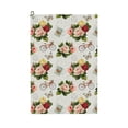 thumbnail image 1 of Easygdp Vintage Bike Flower Butterfly Golf Towel 24x16in for Men and Women with Carabiner Clip for Easy Attachment, 1 of 8