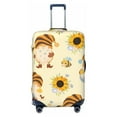 thumbnail image 1 of Easygdp Watercolor Bee Honey Honeycomb Bee Double-Sided Printed Elastic Suitcase Protective Cover,Invisible Zipper, Business Trip Luggage Cases,Washable And Resistant To Falling -Medium, 1 of 9