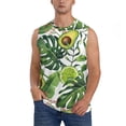 thumbnail image 1 of Easygdp Watercolor Green Tropical Men's Breathable Tank Tops Sleeveless Sporty T Shirts for Basketball, Mountaineering, Bodybuilding -Medium, 1 of 8