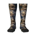 thumbnail image 1 of Easygdp Watercolor Snake Skin Soccer Socks Sport Knee High Socks Calf Compression Athletic Socks for Men and Women, 1 of 9