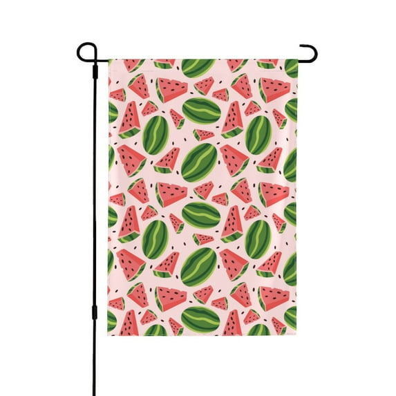 Easygdp Watermelon Garden Flag Yard Flag Welcome Flag, Double-Sided, Weather Resistant for Outdoor Decor - 28"x40"