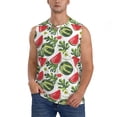 thumbnail image 1 of Easygdp Watermelons Men's Breathable Tank Tops Sleeveless Sporty T Shirts for Basketball, Mountaineering, Bodybuilding -Medium, 1 of 8