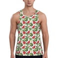 thumbnail image 1 of Easygdp Watermelons Men's Tank Top, Sleeveless Muscle T Shirts, Breathable, Quick-Dry, Loose for Gym, Running, Fitness - Large, 1 of 9