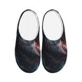 thumbnail image 1 of Easygdp Wave Chain Shark Slippers for Women Mens Winter Warm Home Slippers Plush Slip on House Slippers for Indoor Outdoor Shoes-13, 1 of 7