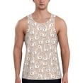 thumbnail image 1 of Easygdp White Goose Men's Tank Top, Sleeveless Muscle T Shirts, Breathable, Quick-Dry, Loose for Gym, Running, Fitness - Large, 1 of 9