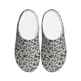 thumbnail image 1 of Easygdp Wild Animal Leopard Print Slippers for Women Mens Winter Warm Home Slippers Plush Slip on House Slippers for Indoor Outdoor Shoes-11, 1 of 7