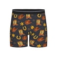 thumbnail image 1 of Easygdp Wild West Golden Horseshoe Men's Boxer Briefs Men’s Underwear Boxer Briefs for Men, 1 of 7