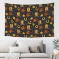 thumbnail image 1 of Easygdp Wild West Golden Horseshoe Tapestry Wall Hanging, Wall Tapestries for Bedroom Aesthetic Living Room Office Decor 60x40in, 1 of 8