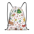 thumbnail image 1 of Easygdp Winter Christmas And New Year Deer Drawstring Backpack, Beach Sackpack, Travel Sackpack Lightweight for Sports, Gym, Travel, Swimming - Small, 1 of 9