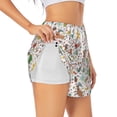 thumbnail image 1 of Easygdp Winter Christmas And New Year Deer for Women's Athletic Shorts - High-Waist, Quick-Dry Workout Shorts with Pockets, Ideal for Running, Yoga, and Training-Medium, 1 of 7
