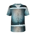 thumbnail image 1 of Easygdp Winter Rabbit Men's Muscle T-Shirt Men's Baseball Short Sleeves, for Gym Workout Athletic with Button - Large, 1 of 9
