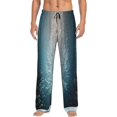 thumbnail image 1 of Easygdp Winter Rabbit Men's Pajama Pant, Sleep Elastic Waistband Lounge Pants - XX-Large, 1 of 9