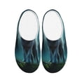 thumbnail image 1 of Easygdp Wolf Slippers for Women Mens Winter Warm Home Slippers Plush Slip on House Slippers for Indoor Outdoor Shoes-46/47, 1 of 7