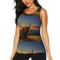 thumbnail image 1 of Easygdp Yak Women's Workout Tank Top, Running Top, Hiking Shirt, Quick-Dry for Running, Yoga, Hiking - X-Large, 1 of 9