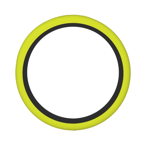 Easygdp Yellow Elastic Steering Wheel Cover, Auto Accessories, Fit Suvs, Vans,Cars, Trucks -15 inch