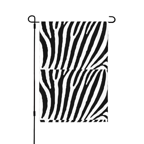 Easygdp Zebra Garden Flag Yard Flag Welcome Flag, Double-Sided, Weather Resistant for Outdoor Decor - 28"x40"