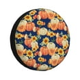 thumbnail image 1 of Easygdp fall Pumpkin Daisy Wheel Cover,Spare Tire Cover,4-17in Spare Tire Cover Universal Fit for Trailer, Car, Truck, SUV, Jeep-15 inch, 1 of 6