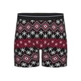 thumbnail image 1 of Easygdp red Minimalist Snowflake Men's Boxer Briefs Men’s Underwear Boxer Briefs for Men, 1 of 7