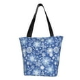 thumbnail image 1 of Easygdp whiet Snowflake blue background Shoulder Bags for Women,Crossbody Bags Shoulder Purse Handbag for Women, 1 of 6