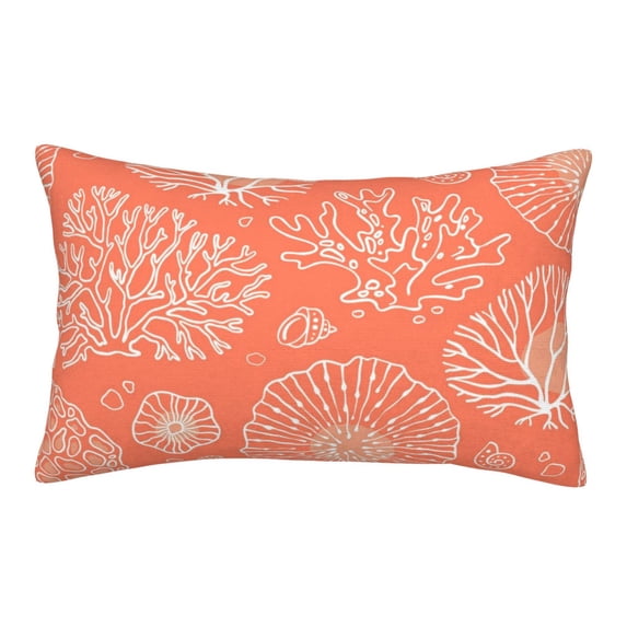 EasygdpBeautiful Corals Polyester Fiber Double-Sided Pillowcase,Super Soft,Comfortable And Luxurious Pillowcase,Not Easy To Break Or Deform- 16"X24"