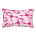 thumbnail image 1 of EasygdpBreast Cancer Ribbons Awareness Polyester Fiber Double-Sided Pillowcase,Super Soft,Comfortable And Luxurious Pillowcase,Not Easy To Break Or Deform- 20"X30", 1 of 9