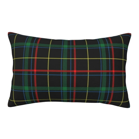 EasygdpBuffalo Plaid Dark Green Polyester Fiber Double-Sided Pillowcase,Super Soft,Comfortable And Luxurious Pillowcase,Not Easy To Break Or Deform- 16"X24"