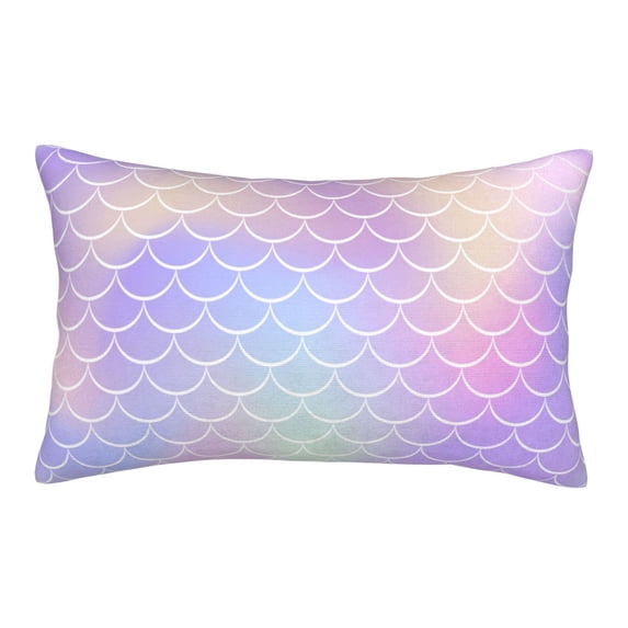 EasygdpFish Scale1 Polyester Fiber Double-Sided Pillowcase,Super Soft,Comfortable And Luxurious Pillowcase,Not Easy To Break Or Deform- 20"X30"