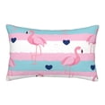 thumbnail image 1 of EasygdpFlamingo1 Polyester Fiber Double-Sided Pillowcase,Super Soft,Comfortable And Luxurious Pillowcase,Not Easy To Break Or Deform- 14"X20", 1 of 9