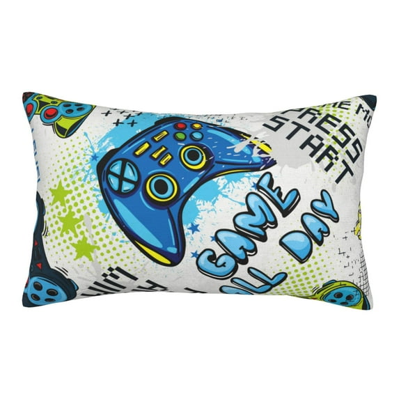 EasygdpGame All Day Polyester Fiber Double-Sided Pillowcase,Super Soft,Comfortable And Luxurious Pillowcase,Not Easy To Break Or Deform- 14"X20"
