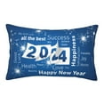 thumbnail image 1 of EasygdpHappy New Year 2024 (4) Polyester Fiber Double-Sided Pillowcase,Super Soft,Comfortable And Luxurious Pillowcase,Not Easy To Break Or Deform- 20"X30", 1 of 9