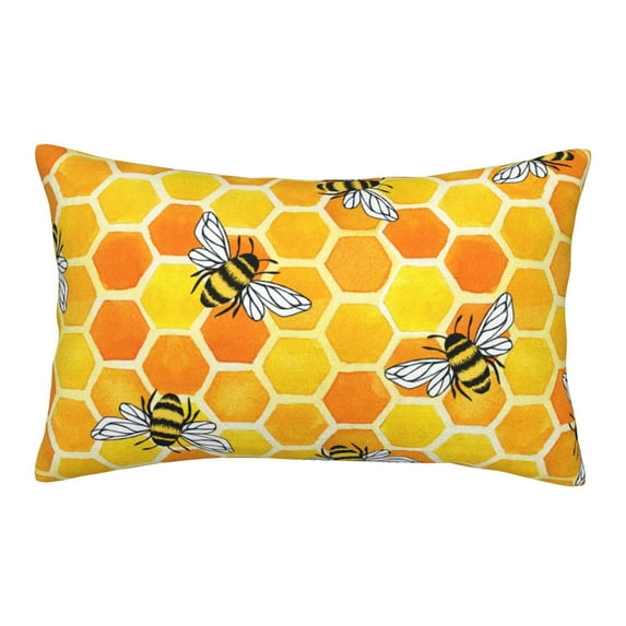 EasygdpHoneycombs Polyester Fiber Double-Sided Pillowcase,Super Soft,Comfortable And Luxurious Pillowcase,Not Easy To Break Or Deform- 20"X30"