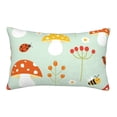 thumbnail image 1 of EasygdpMushroom Bee Polyester Fiber Double-Sided Pillowcase,Super Soft,Comfortable And Luxurious Pillowcase,Not Easy To Break Or Deform- 16"X24", 1 of 9