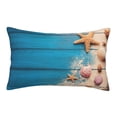 thumbnail image 1 of EasygdpShells And Starfish Polyester Fiber Double-Sided Pillowcase,Super Soft,Comfortable And Luxurious Pillowcase,Not Easy To Break Or Deform- 14"X20", 1 of 9