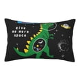 thumbnail image 1 of EasygdpSpace Dino Cartoon Black Polyester Fiber Double-Sided Pillowcase,Super Soft,Comfortable And Luxurious Pillowcase,Not Easy To Break Or Deform- 20"X30", 1 of 9