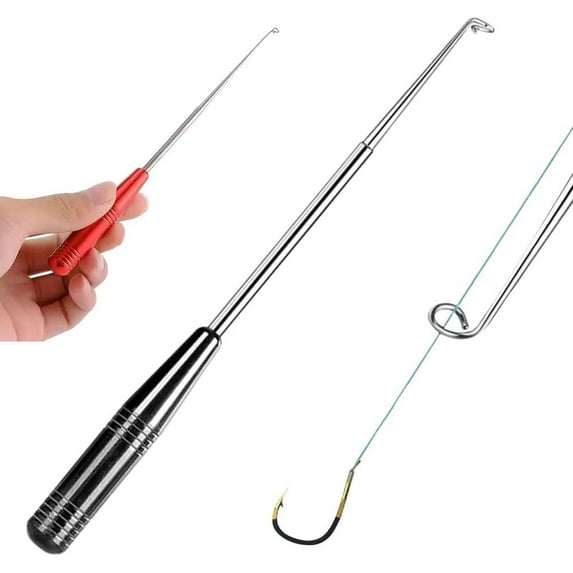 Easygou Fishing Hook Quick Removal Device, Stainless Steel Dehooking Fish Picker Fish Hook Remover Tool, Hook Extractor Accessories Tools with Storage Tube Fish Hook Disconnect Device