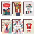 thumbnail image 1 of Easykart Christmas Greeting Cards with Envelopes | Pack of 24 cards - 6 Assorted Designs of 4 each | 5.5 x 4 Inch Merry Christmas Cards with Seal Stickers For Friends , Family and loved Ones, 1 of 7