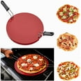 thumbnail image 1 of Easylife Tech 14" Non-Stick Ceramic Pizza Stone for Grill and Oven with Handles, 1 of 5
