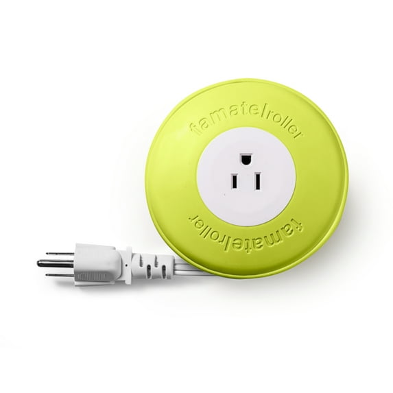 Easylife Tech, 6.6 ft Concealable Extension Cord 16AWG, 3-Prong Grounded, Single Outlet