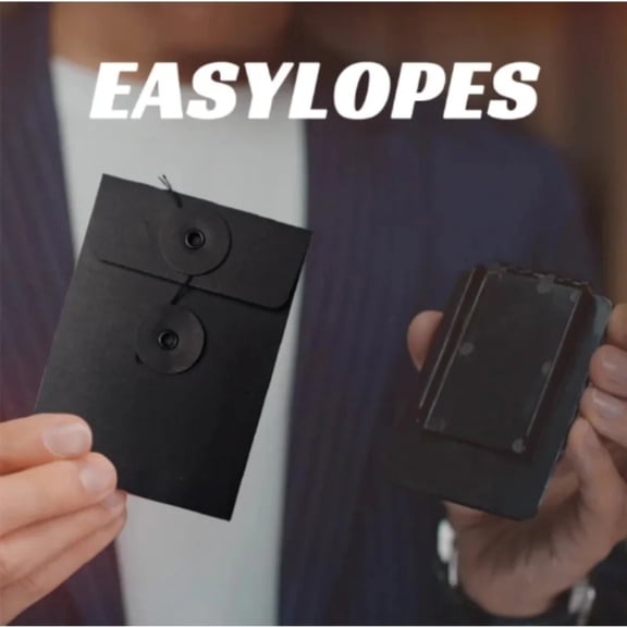 Easylopes (Black) Close Up Magic Tricks Mentalism Magic Props Magician Professional The Final Answer To Card-to-Envelope Magia